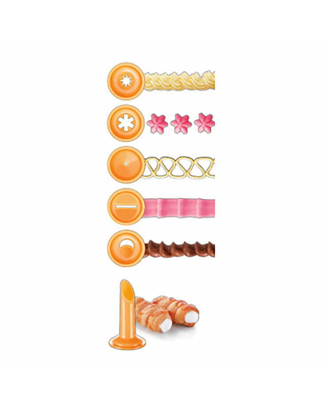 Tescoma Delicia orange pastry piping bag for baking and home kitchen use, shown in a close-up image.