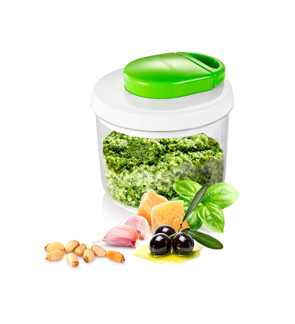 Tescoma Maalmachine, compact plastic kitchen tool, measuring 14x13.5 cm, designed for home cooking and small electrical appliances.