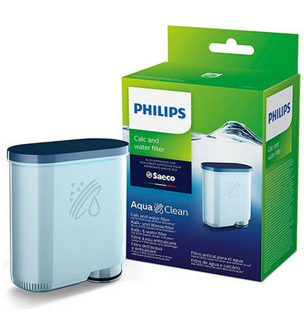 Philips Aquaclean water filter for household and kitchen use, suitable for coffee and tea preparation, with product barcode 8710103818687.