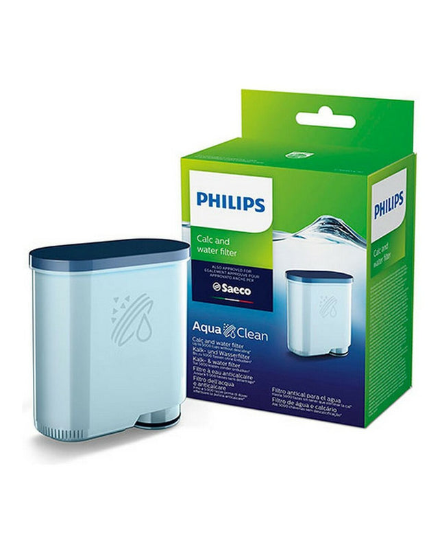 Philips Aquaclean water filter for household and kitchen use, suitable for coffee and tea preparation, with product barcode 8710103818687.