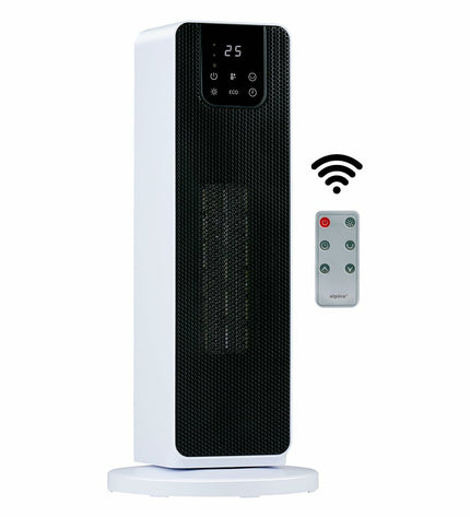 Alpina portable air conditioning unit for home and kitchen, featuring a sleek design and control panel on top.