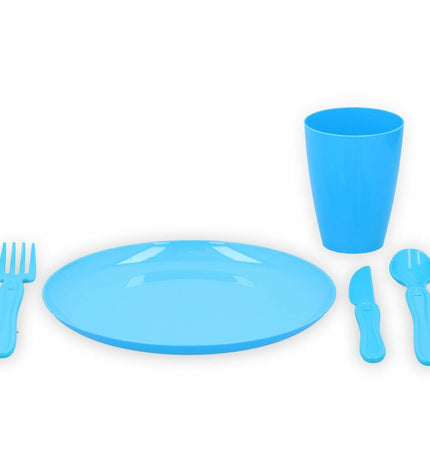 Excellent Houseware PVC lunchbox set for outdoor activities, measuring 26 x 24.5 x 11.5 cm, ideal for camping and hiking.