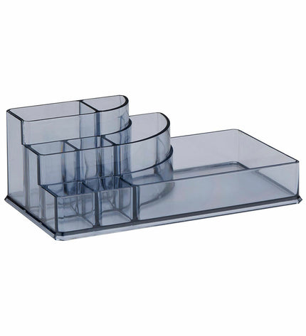 Touch of Beauty acrylic make-up organizer with 8 compartments, ideal for bathroom or home storage of cosmetics and beauty tools.