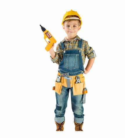 Eddy Toys speelgoedgereedschap set with 13 tools for kids, includes a hammer, screwdriver, wrench, and other pretend play tools