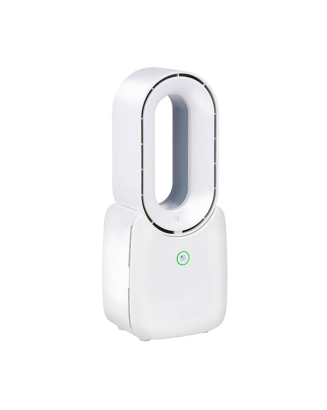 Lifetime Tafelventilator Wit 5 W, compacte draagbare tafelventilator for home cooling, shown in white on a table.