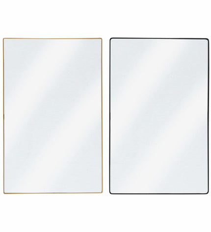 Articasa wandspiegel in huisdecoratie, 44x28 cm, rectangular mirror with a sleek frame for stylish wall decoration.