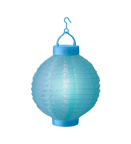 Colorful Nylon lantern by Lumineo, outdoor garden decoration with sorted vibrant colors, suitable for outdoor decor.