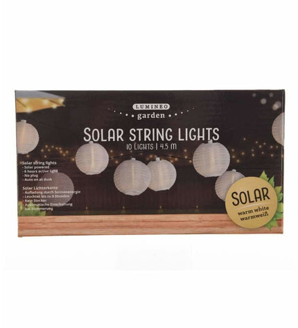 Lumineo Buiten LED-lichtkrans Zon Wit, 7.5 meter tuin decoratie met warm wit licht voor buitengebruik