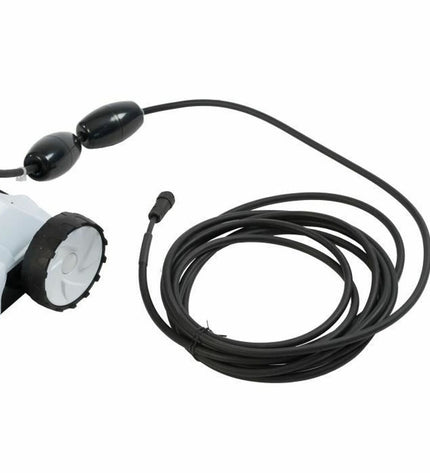 Ubbink Robotclean 1 automatic pool cleaner for gardens, jacuzzis, and swimming pools, with brushes and control panel visible.