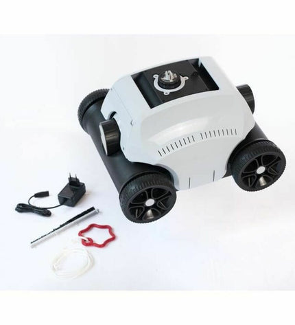Ubbink automatische zwembadreiniger voor tuinzwembaden en jacuzzi's, met roterende borstels en slang voor schoonmaak.