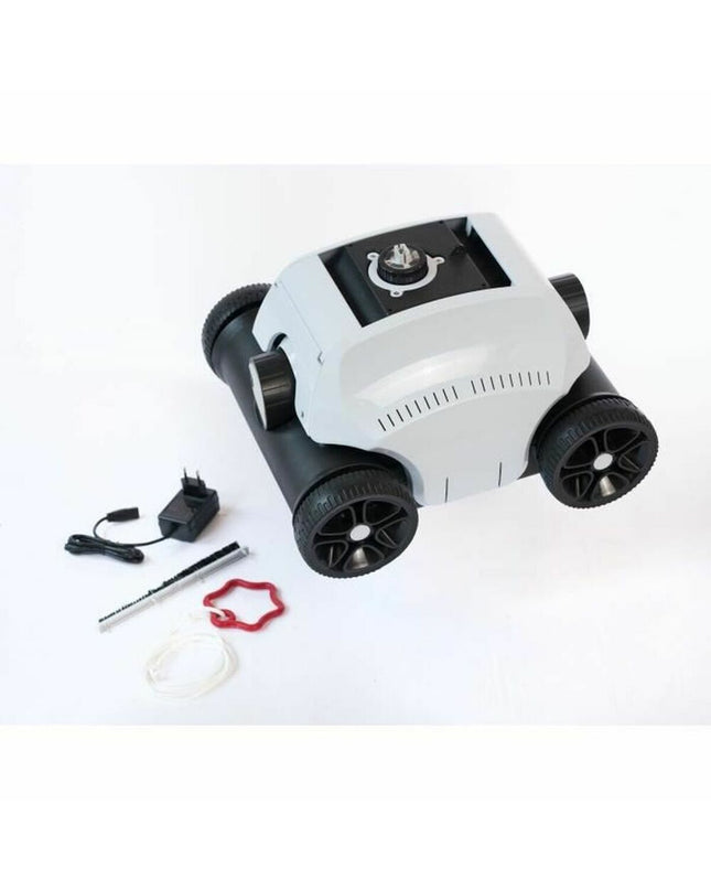 Ubbink automatische zwembadreiniger voor tuinzwembaden en jacuzzi's, met roterende borstels en slang voor schoonmaak.