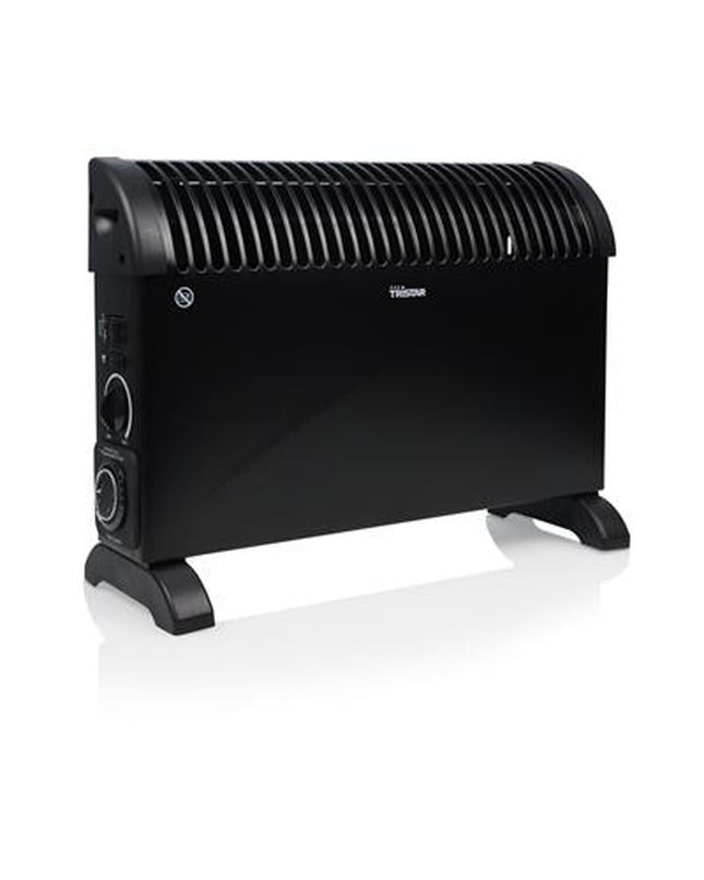 White Tristar KA5104 portable digital heater with 2000W power, suitable for home and kitchen heating needs.