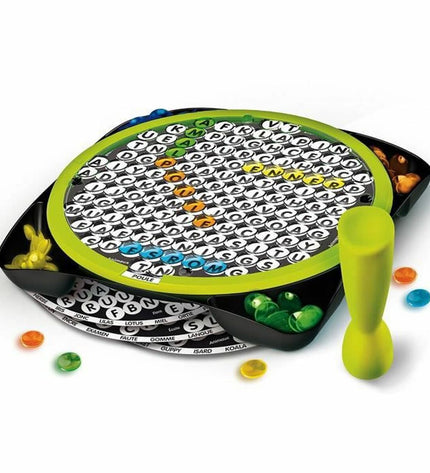 Goliath Môts Melés board game with colorful game pieces and cards, perfect for family fun and game nights.