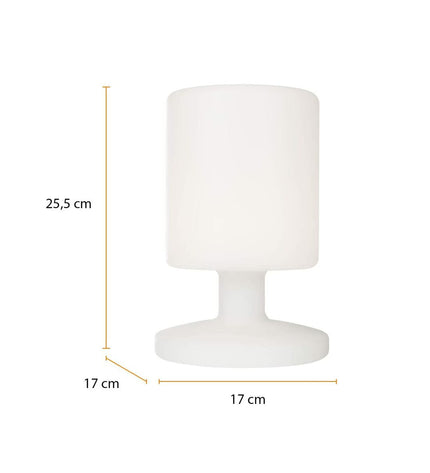 Smartwares IDE-60067 white plastic outdoor garden lantern, decorative lighting for outdoor spaces