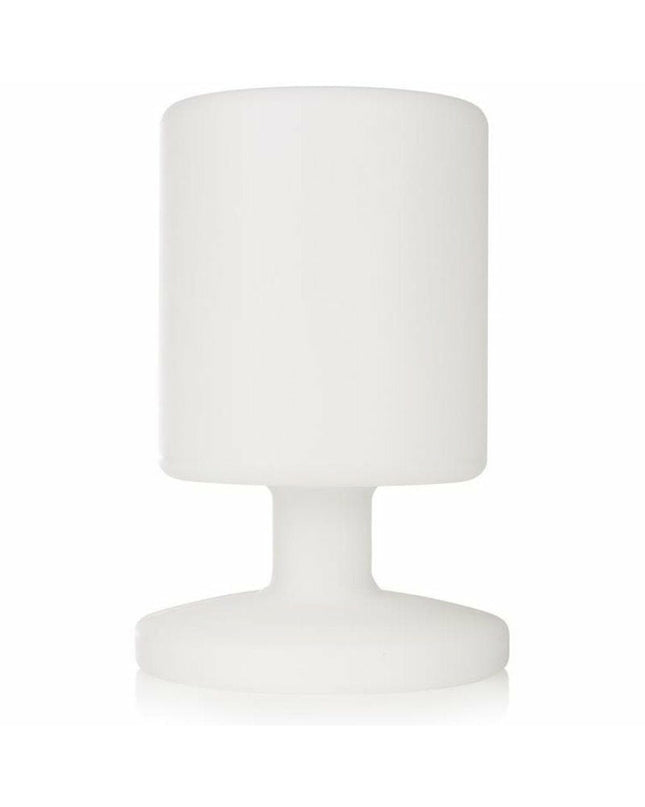 Smartwares IDE-60067 white plastic outdoor garden lantern with decorative design for outdoor lighting and decoration.