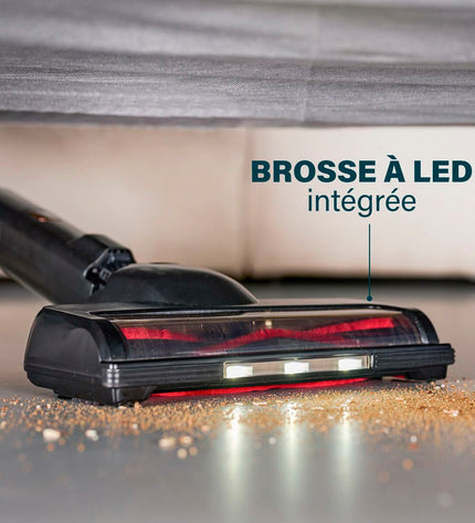 Princess Steelstofzuiger 339390 220W vacuum cleaner with a sleek design, suitable for home cleaning and floor maintenance.