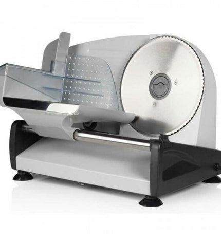 Tristar EM-2099 black 150W electric slicing machine for home use, compact kitchen gadget with slicing blade