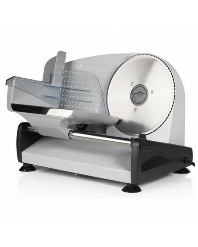 Tristar EM-2099 black 150W electric slicing machine for home use, compact kitchen gadget with slicing blade