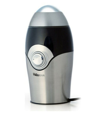 Tristar KM-2270 electric coffee grinder, 150W, white, compact kitchen appliance for grinding coffee and spices.