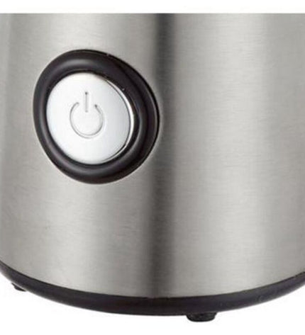 Princess elektrische grinder metaal 150W, voor koffie en thee, compacte keukenapparaat met roestvrijstalen body en krachtige motor.