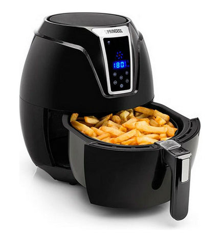 Princess Aerofryer XL 3.2L countertop air fryer with digital controls and non-stick basket for healthy frying.