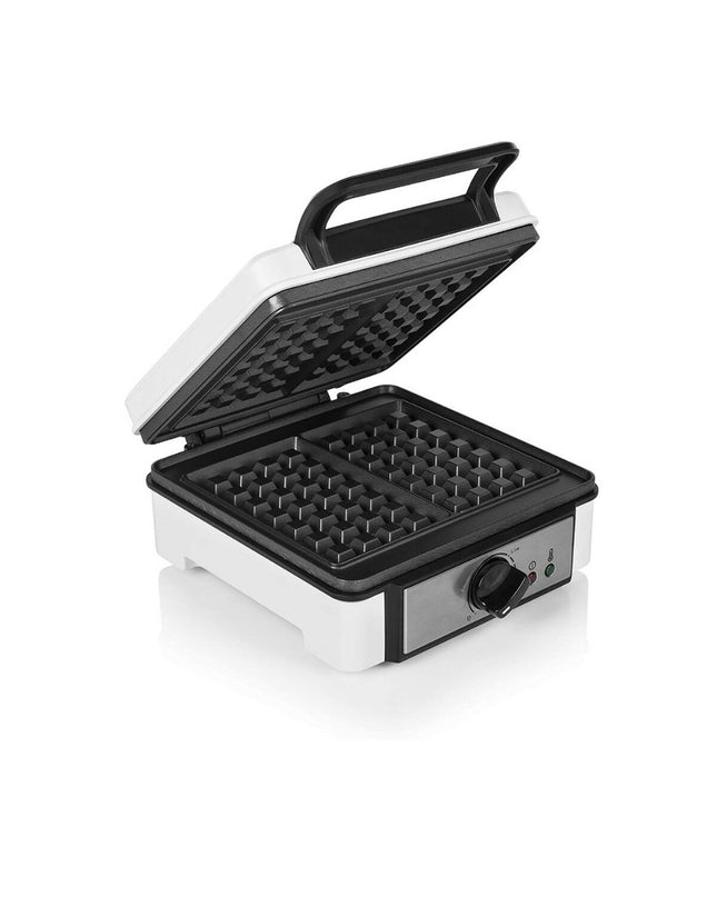 Princess Wafelmaker 132397 in white with 1200W power, compact electric waffle iron for homemade waffles.