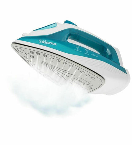 Tristar ST-8300 steam iron with 2000W power, sleek design, and adjustable steam control for efficient clothing ironing.