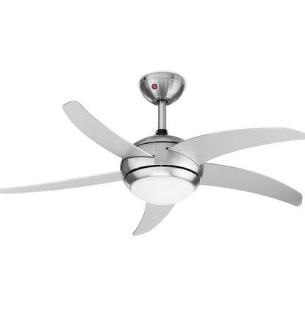 Silver Tristar ceiling fan VE-5815VENTILADORDETECHO for home cooling, mounted on ceiling in a modern room setting
