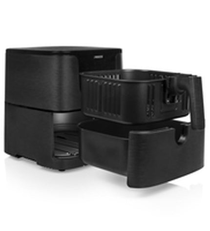 Princess luchtfriteuse 183014 in zwart, 1700W, 5.2L, compact elektrische keukenapparaat voor het frituren van snacks