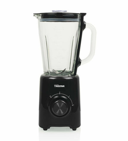 Black Tristar BL-4477 hand mixer with 500W motor, featuring beaters and control buttons for cooking and baking tasks.
