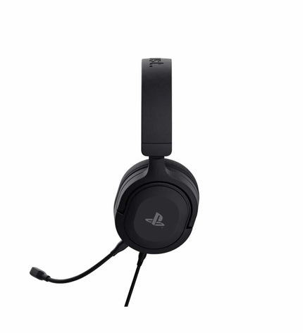 Trust 24715 headset with microphone for electronic gaming consoles, featuring plug-and-play design and comfortable ear cushions.
