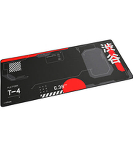 Trust gaming mat in black for plug and play game consoles, with a smooth surface designed for gaming comfort and control.