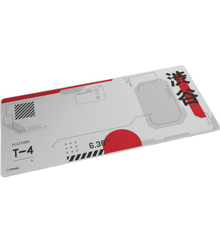 Trust gaming mat for plug and play consoles, featuring a sleek electronic design perfect for gaming setups.