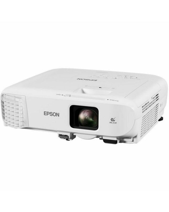 Epson EB-X49 LCD XGA projector displaying bright images with 3600 lumens, suitable for home cinema and presentations.