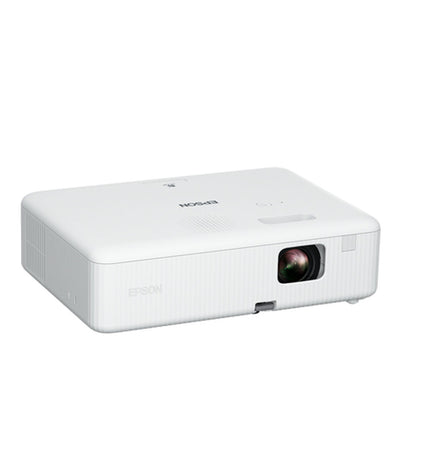 Epson CO-FH01 projector displaying a vibrant image, 3000 lumens, suitable for home cinema and home entertainment setups.