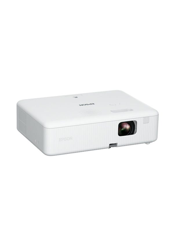 Epson CO-FH01 projector displaying a vibrant image, 3000 lumens, suitable for home cinema and home entertainment setups.