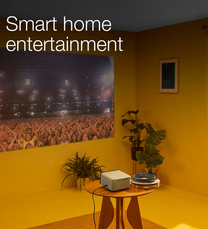 Epson V11HB35340 Full HD LCD projector displaying a clear, vibrant image with 1920x1080 resolution for home cinema use.