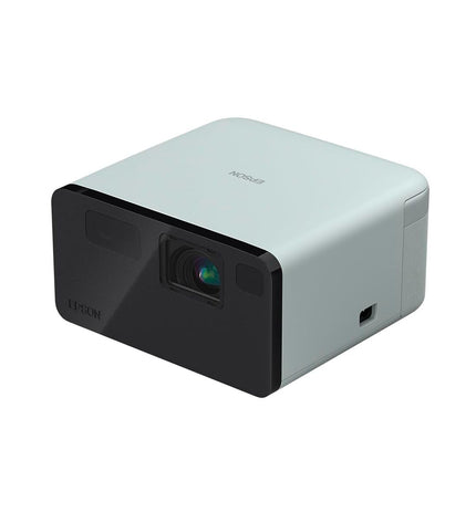 Epson full HD LCD projector V11HB35340 displaying vibrant image on screen, ideal for home cinema and video entertainment.