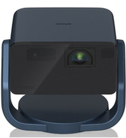 Epson Full HD projector V11HB38440 displaying vibrant images on a home theater screen in a dark room