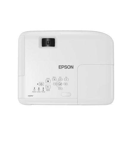 Epson EB-W53 projector displaying bright, clear images with 3200 ANSI lumens and 1280x800 resolution for home cinema and electronics.