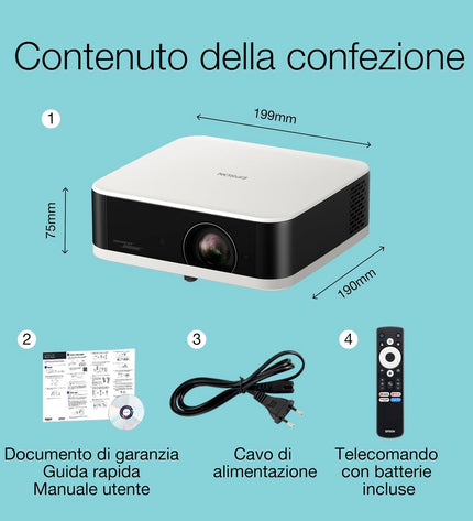 Epson projector V11HB72040 displaying 1920x1080 resolution, ideal for home theater and video entertainment setup.
