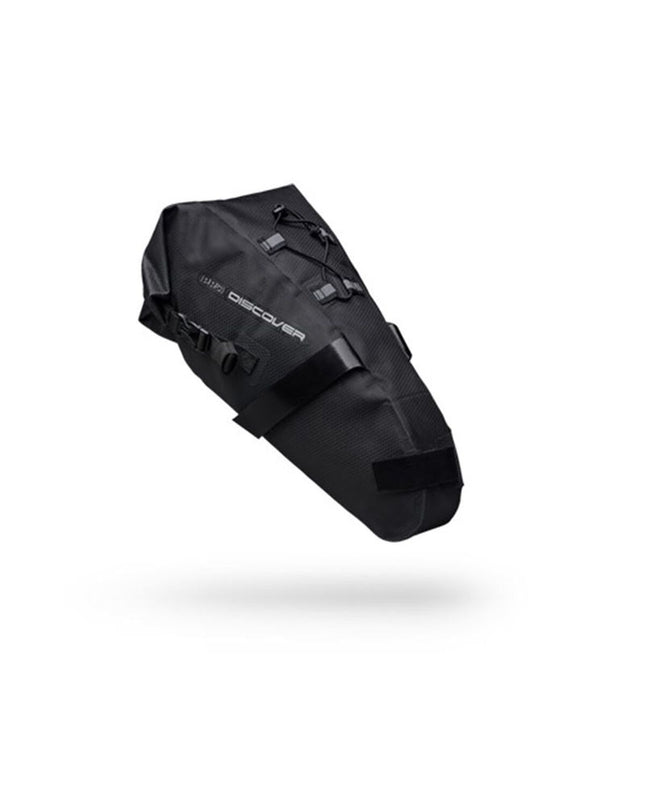 PRO Fietstas PRO Gravel Team 10 L bike saddle bag with reflective strip and waterproof material for outdoor cycling.