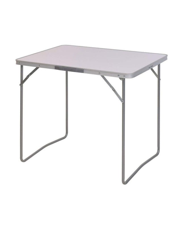 Aluminium folding table for camping and outdoor activities, 80x60x69 cm, by BigBuy Outdoor, with a sturdy surface and lightweight design.