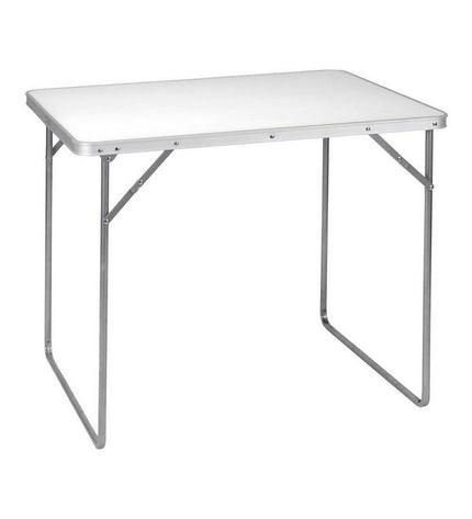 Aluminium folding table 80x60x69cm for camping and outdoor activities, by BigBuy Outdoor, shown set up in outdoor environment.