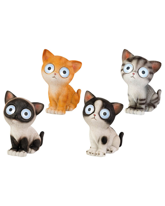 Luminea outdoor garden decorative lantern shaped like a cat, perfect for enhancing exterior garden lighting and ambiance.