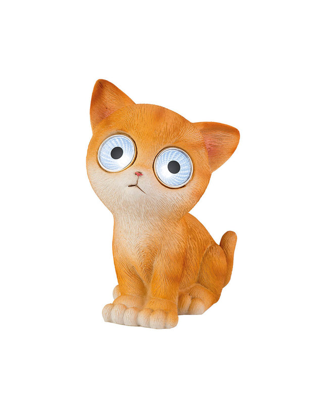Luminoe Zonnelamp Kat outdoor garden decoration with a playful cat design, perfect for outdoor patio or garden decor.