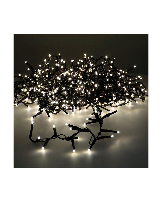 Lumineo 14-16m outdoor LED light garland for garden decoration, with warm white string lights suitable for outdoor use