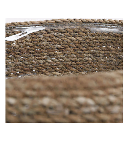 Mica Decorations Bruin Vlechtwerk set for home storage and organization, featuring woven design in warm brown tones.
