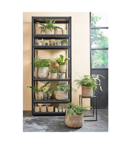 Mica Decorations brown woven storage set with three pieces, ideal for home organization and kitchen storage.