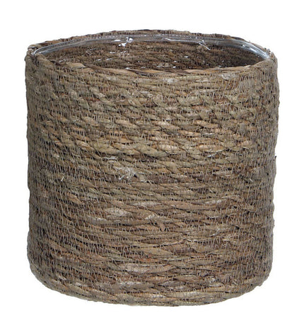 Mica Decorations Atlantic Bruin woven storage basket 16x16 cm for home organization in kitchen or house decor.